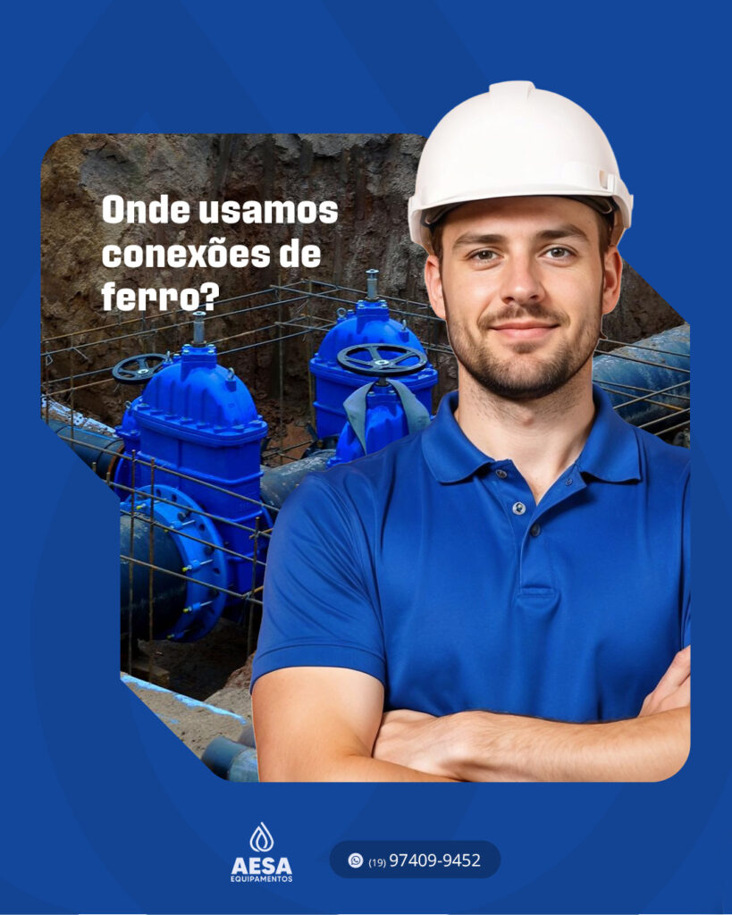 Conexões, conexões em ferro fundo