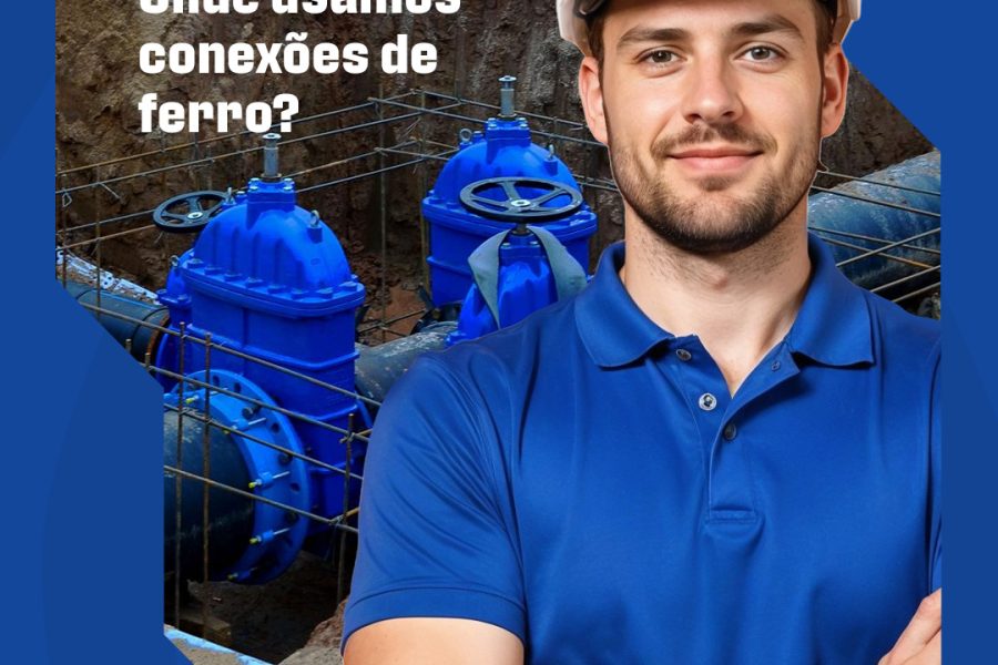 Conexões, conexões em ferro fundo